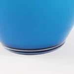 VASO DUE INCALMI bianco-turchese ROMANO DONÀ 1990 ca - immagine 3