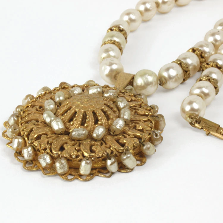 ARDEIDECO AR 1 C 2 Collana Haskell perle pendente dorato detail