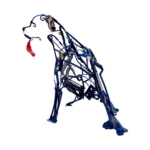 SCULTURA Cane Blu di D. Milanesi