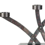 CANDELIERE Genesi 2 in ferro battuto di S. Robiglio - immagine 3