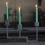 CANDELIERE Genesi 1 in ferro battuto di S. Robiglio - immagine 4