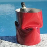 SECCHIELLO GHIACCIO in acciaio rosso di S. Robiglio - immagine 2