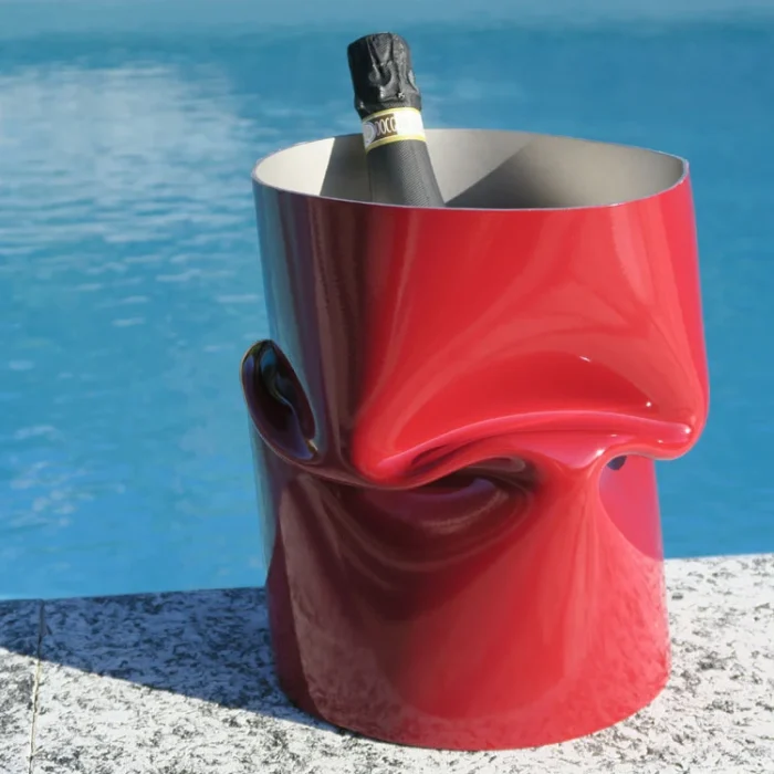 SECCHIELLO GHIACCIO in acciaio rosso di S. Robiglio - immagine 2