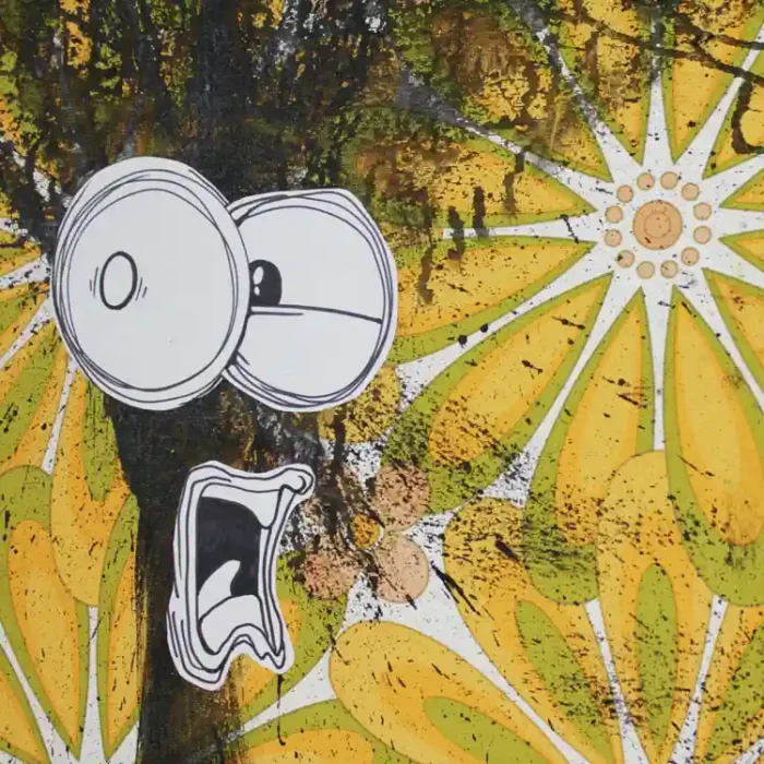 QUADRO ACRILICO-COLLAGE-SOUL 2025- op.5 CACCIA di M.Milanese - immagine 2