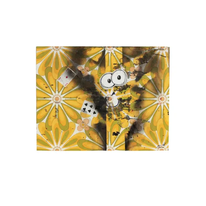 QUADRO ACRILICO-COLLAGE-SOUL 2025- op.7 FANTASMA di M.Milanese - immagine 5