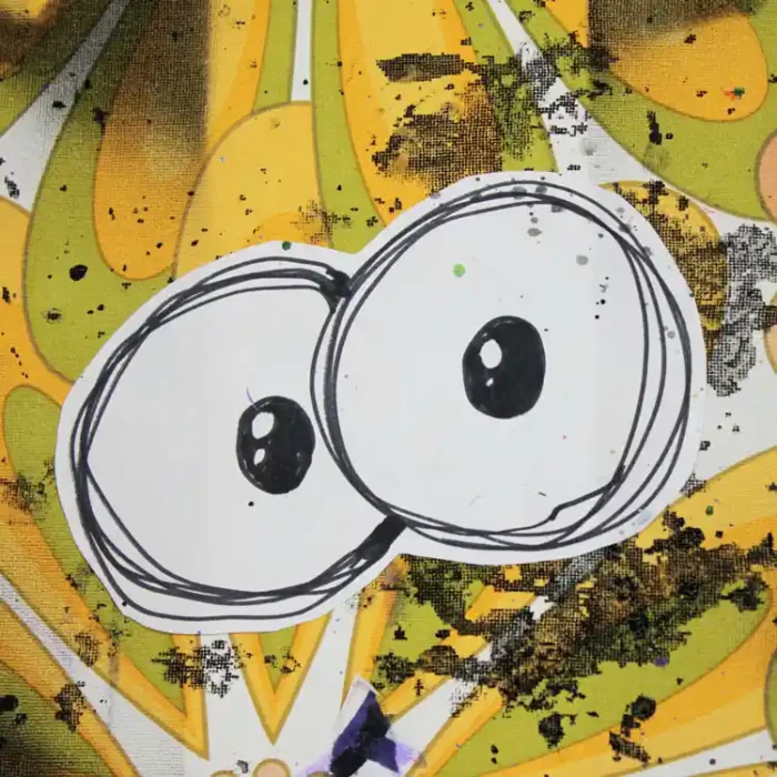 QUADRO ACRILICO-COLLAGE-SOUL 2025- op.7 FANTASMA di M.Milanese - immagine 3