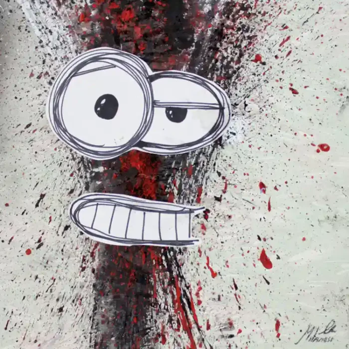 QUADRO ACRILICO-COLLAGE-SOUL 2025- op.10 GAMBLER di M.Milanese - immagine 4