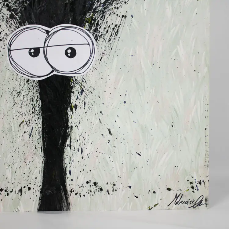 AR-MM-PAOLA-Collage-Acrilico-Marcello-Milanese-firma QUADRO ACRILICO-COLLAGE-SOUL 2025- op.4 PAOLA di M.Milanese - immagine 1